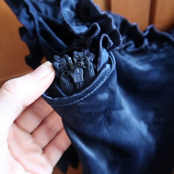 Atmos & Here Satin Mini Dress - Picture 8 of 9